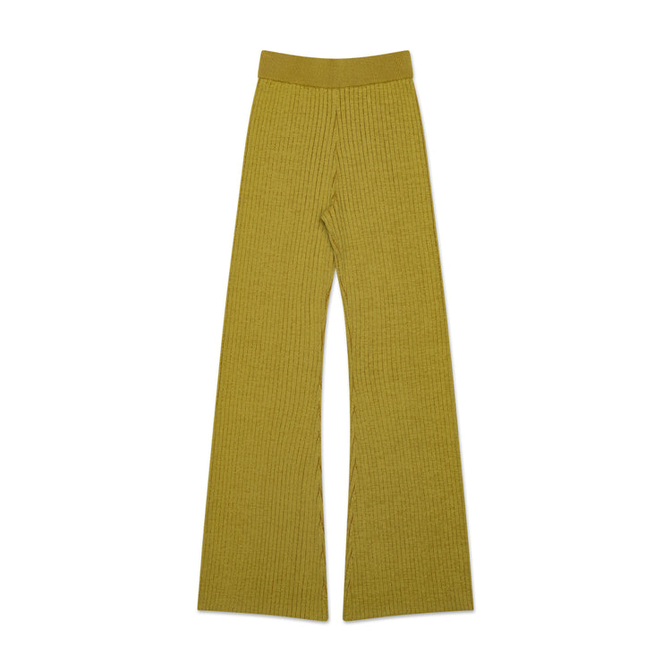 NELLIE OLIVE HEAVY RIB KNIT PANTS