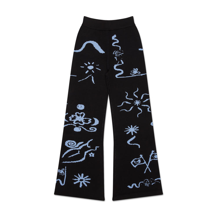 CASSETT KNIT JACQUARD PANTS