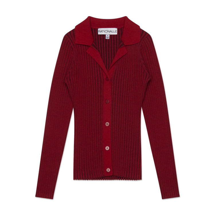 BEAUX TOP RED HEAVY RIB TOP