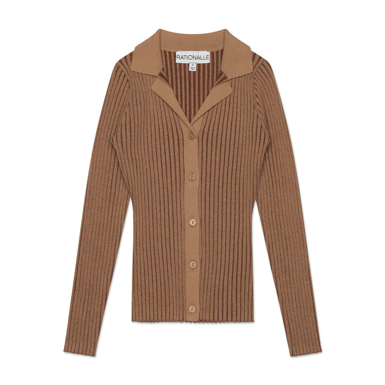 BEAUX TOP BROWN HEAVY RIB TOP