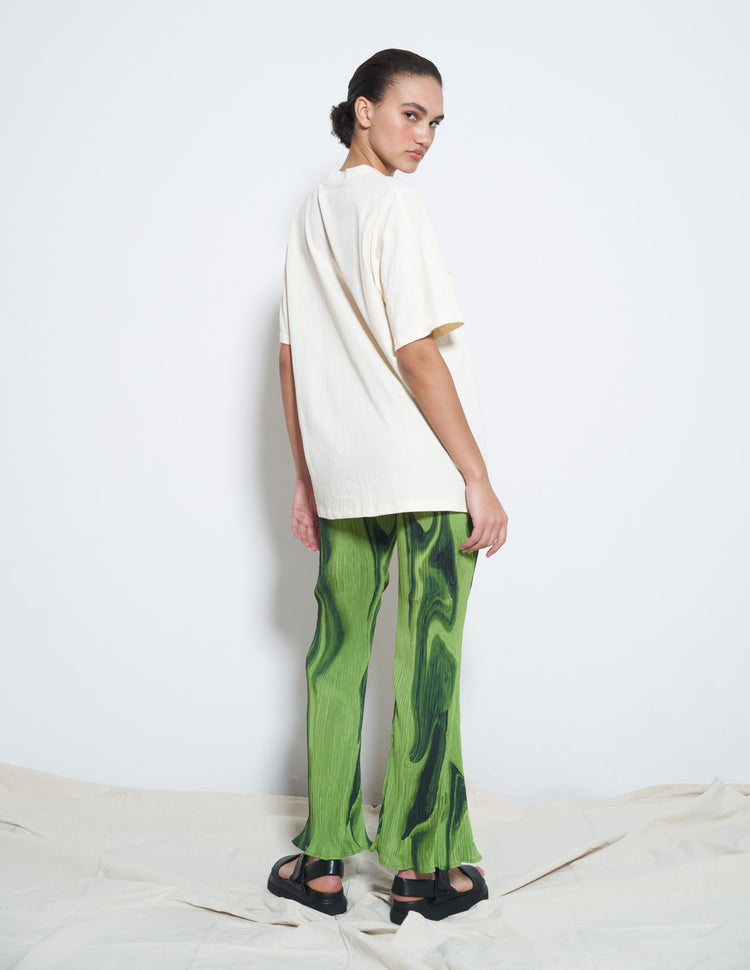 NICO PANTS IN GREEN MARBLE PAINT