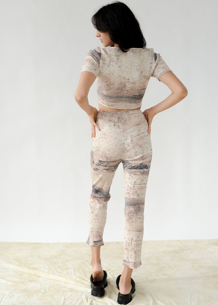 LUZ TOP IN TEXTURAL PAINTING PRINT